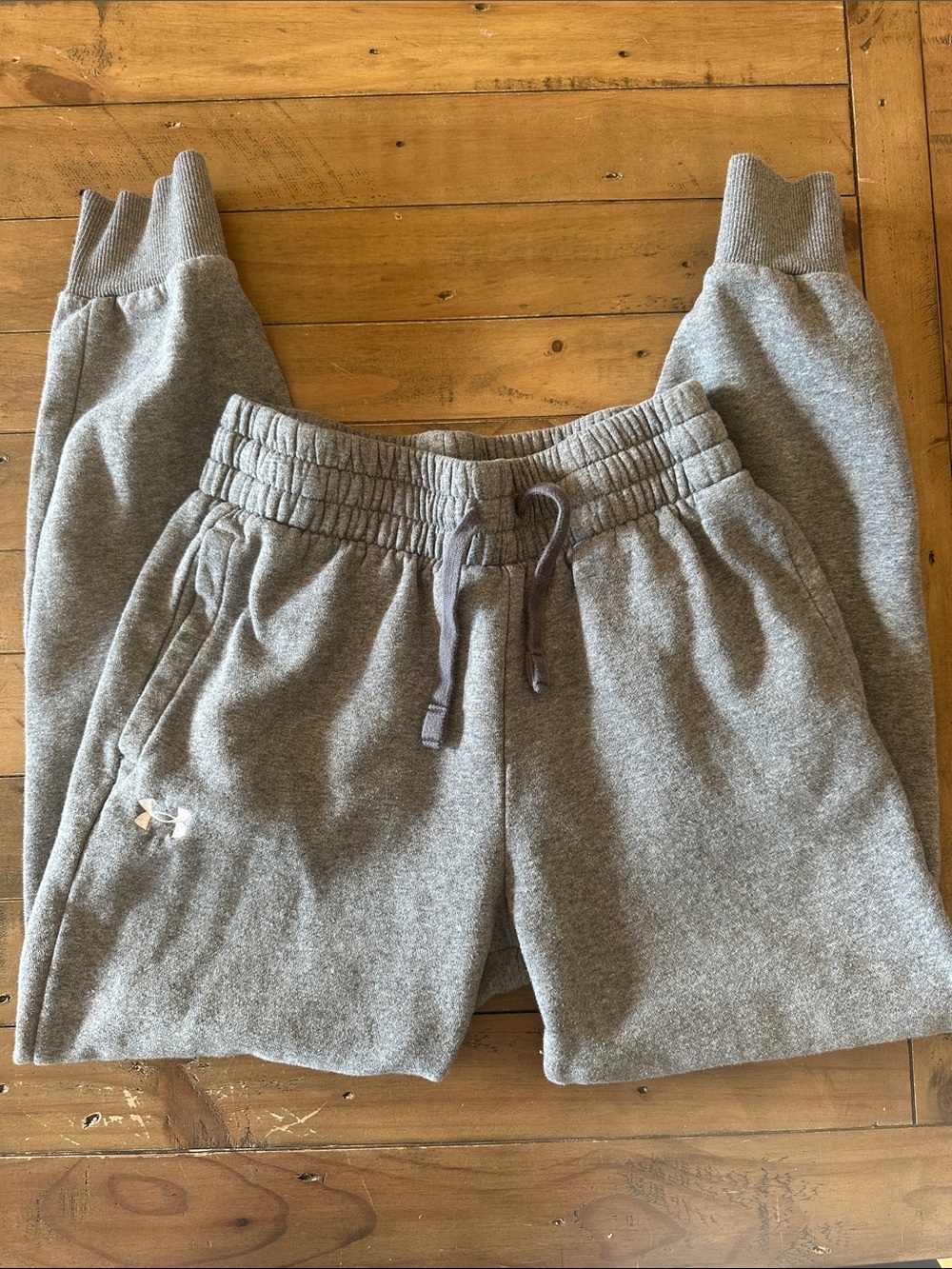 Women's under armour sweat pants gray XS